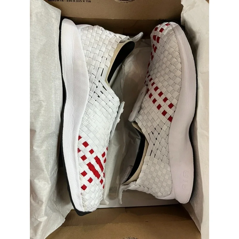 Nike Air Woven QS White University Red White US 10 Worn Twice w/Box
